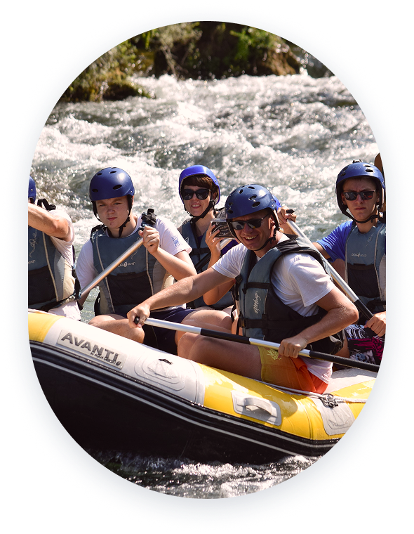 Gospel Rafting on Cetina River group rafting trip